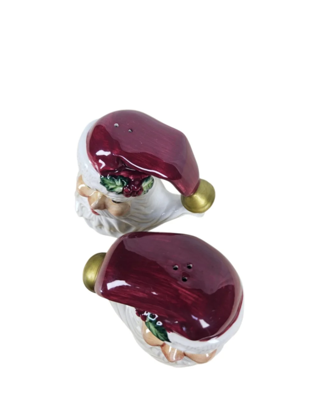 Vintage Fitz & Floyd Omnibus Santa Claus S & P Shakers Holiday Collectible